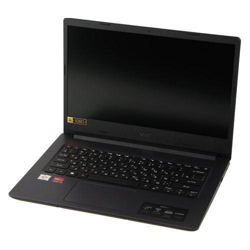 фото Ноутбук acer aspire 1 a114-21-r6np, 14", amd athlon silver 3050u 2.3ггц, 8гб, 128гб emmc, amd radeon , noos, nx.a7qer.005, черный