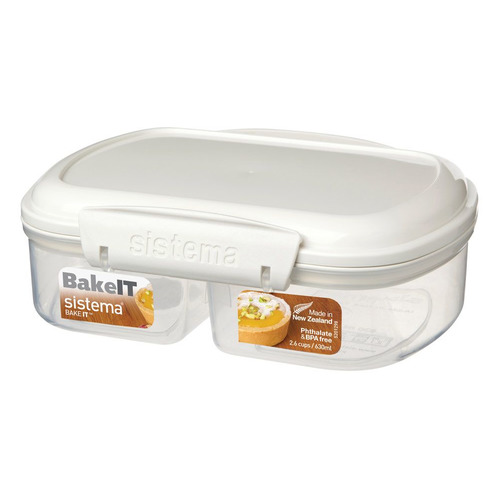 

Контейнер Sistema Bake it 1210 0.63л. пластик белый/прозрачный, 1210