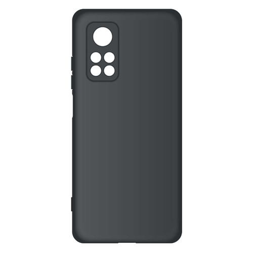 фото Чехол (клип-кейс) borasco microfiber case, для xiaomi mi 10t/10t pro, черный [39362]