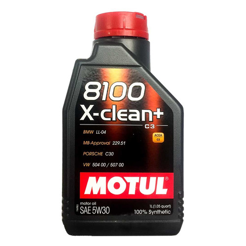 фото Моторное масло motul 8100 x-clean + 5w-30 1л. синтетическое [106376]