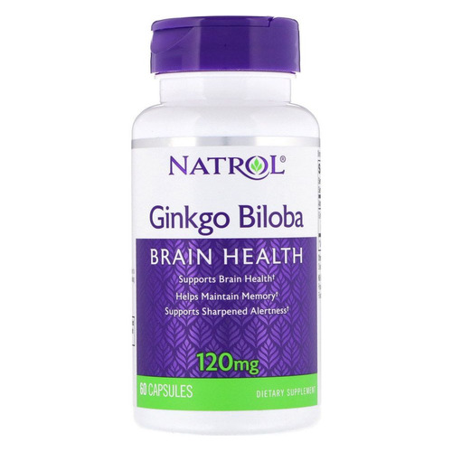 

БАД NATROL Ginkgo Biloba, капсулы, 60шт [768], Ginkgo Biloba