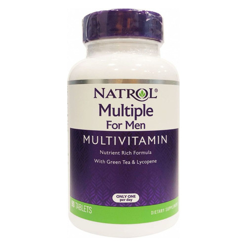 

Витаминно-минеральный комплекс NATROL Мультивитамины для мужчин, таблетки, 90шт [7251], Мультивитамины для мужчин