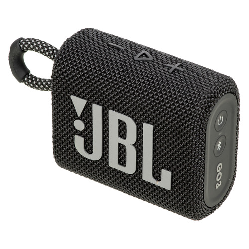 фото Портативная колонка jbl go 3, 3вт, черный [jblgo3blk]