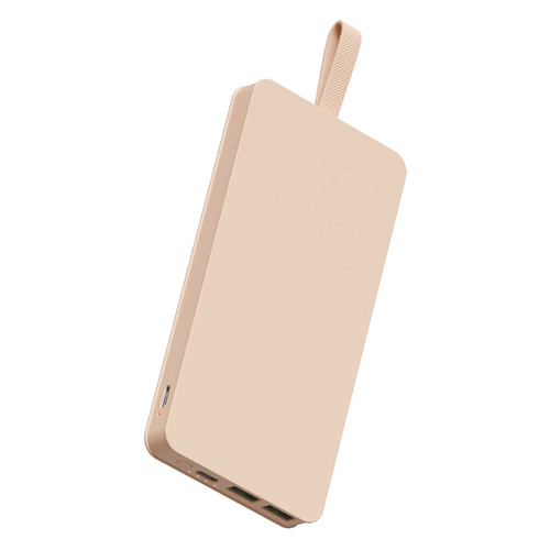 фото Внешний аккумулятор (power bank) interstep typec pd qc 8pin вх, 10000мaч, розовый [65433]