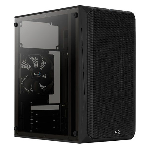 

Корпус mATX Aerocool CS-107-A-BK-v1, Mini-Tower, без БП, черный [accs-pc14012.11], CS-107-A-BK-v1