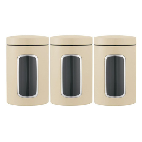 

Набор контейнеров Brabantia 380341 1.4л. металл бежевый наб.:3пред., 380341