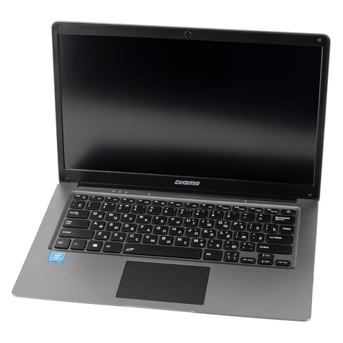 фото Ноутбук digma eve 14 c411, 14.1", ips, intel celeron n3350 1.1ггц, 4гб, 128гб ssd, intel hd graphics 500, windows 10 home, es4058ew, темно-серый