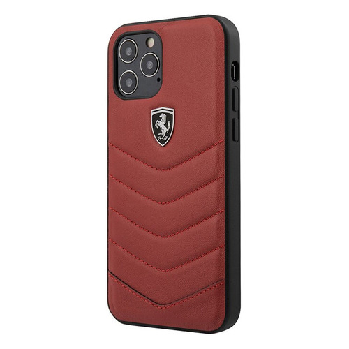 фото Чехол (клип-кейс) ferrari, для apple iphone 12 pro max, красный [fehquhcp12lre] noname