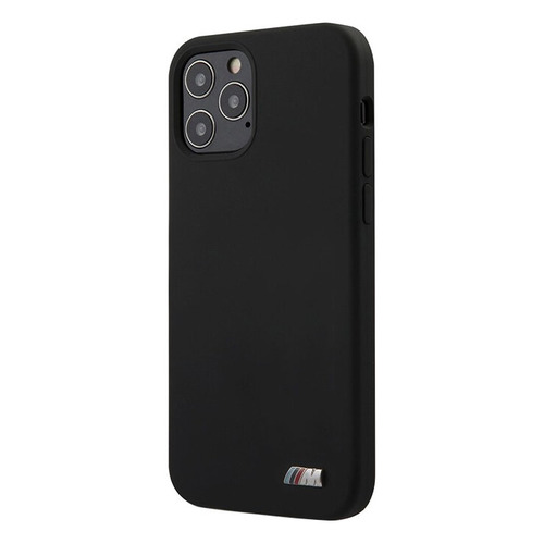 

Чехол (клип-кейс) BMW liquid silicone, для Apple iPhone 12/12 Pro, черный [bmhcp12mmsilbk], BMW liquid silicone
