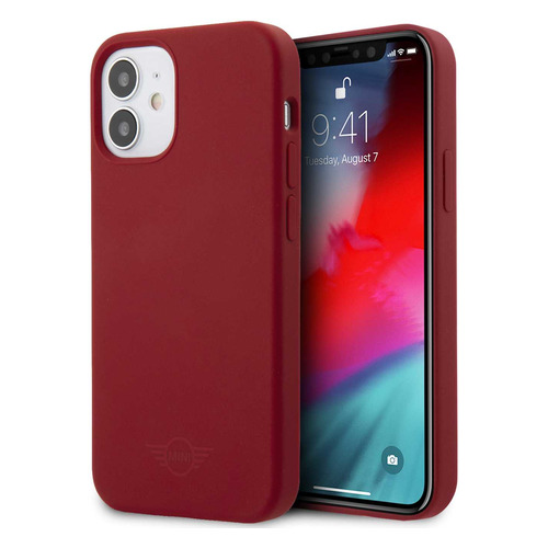 фото Чехол (клип-кейс) mini silicone, для apple iphone 12 mini, красный [mihcp12ssltre] noname