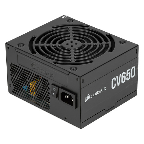 фото Блок питания corsair cv650, 650вт, 120мм, черный, retail [cp-9020211-eu]