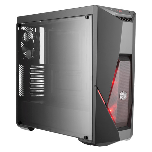 

Корпус ATX Cooler Master MasterBox K500LRED FAN, Midi-Tower, без БП, черный [mcb-k500l-kann-s00], MasterBox K500LRED FAN