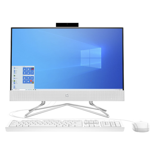 фото Моноблок hp 22-df1005ur, 21.5", intel core i3 1115g4, 4гб, 128гб ssd, intel uhd graphics, windows 10, белый [2s7p6ea]