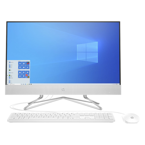 фото Моноблок hp 24-df1000ur, 23.8", intel core i3 1115g4, 4гб, 128гб ssd, intel uhd graphics, windows 10, белый [2s7q3ea]