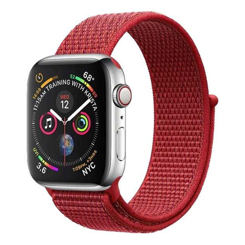 

Ремешок DF iNylonBand-01 для Apple Watch Series 3/4/5/6/SE, красный, iNylonBand-01