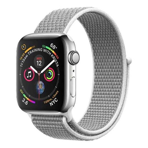 

Ремешок DF iNylonBand-02 для Apple Watch Series 3/4/5/6/SE серебристый (DF INYLONBAND-02), iNylonBand-02