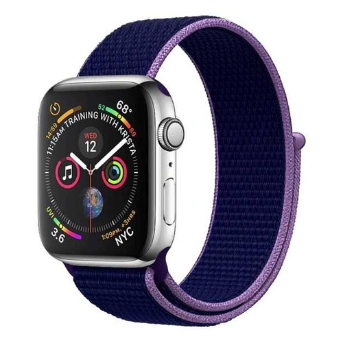 

Ремешок DF iNylonBand-02 для Apple Watch Series 3/4/5/6/SE, синий, iNylonBand-02
