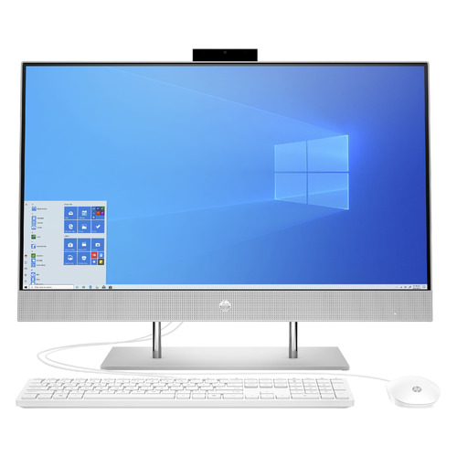 фото Моноблок hp 27-dp1000ur, 27", intel core i3 1115g4, 4гб, 256гб ssd, intel uhd graphics, windows 10, серебристый [2s7r2ea]