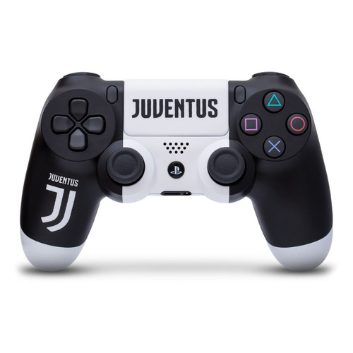 фото Геймпад беспроводной rainbo dualshock 4 juventus, для playstation 4, черный/белый noname