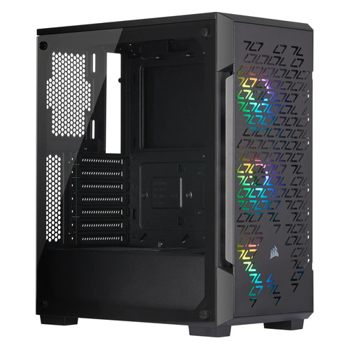 

Корпус ATX CORSAIR iCUE 220T RGB, Midi-Tower, без БП, черный [cc-9011173-ww], iCUE 220T RGB