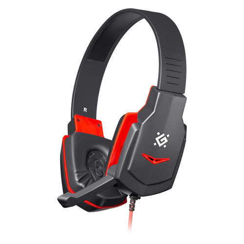 

Гарнитура Defender Warhead G-320, для компьютера, накладные, черный / красный [64033], Warhead G-320