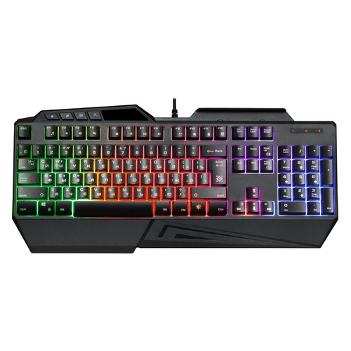 

Клавиатура Defender GK-310L, USB, c подставкой для запястий, черный [45310], GK-310L