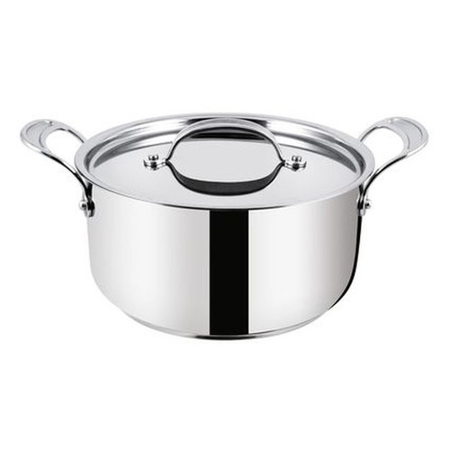 фото Кастрюля tefal jamie oliver h8044644, 5.2л, с крышкой, серебристый [2100099217]