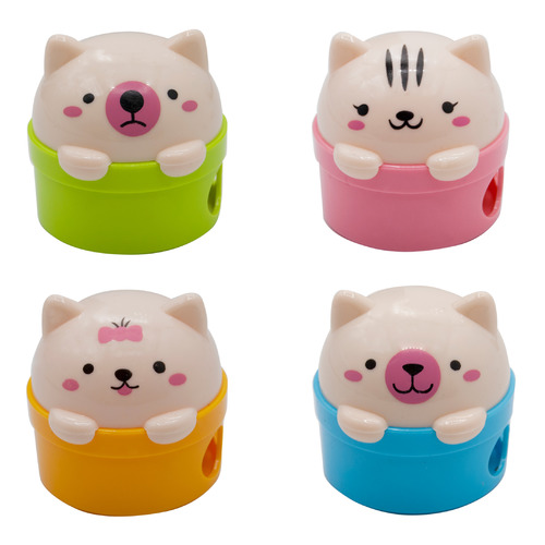 

Упаковка точилок для карандашей Silwerhof Cute ручная, ассорти 24 шт./кор., Cute