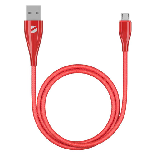 фото Кабель deppa ceramic, micro usb (m) - usb (m), 1м, красный [72287]