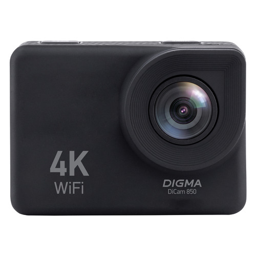 

Экшн-камера Digma DiCam 850 4K, WiFi, черный [dc850], 850