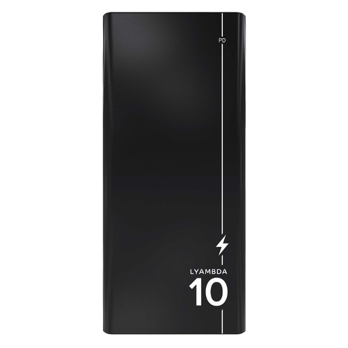 

Внешний аккумулятор (Power Bank) Lyambda, 10000мAч, черный [lp101], Lyambda