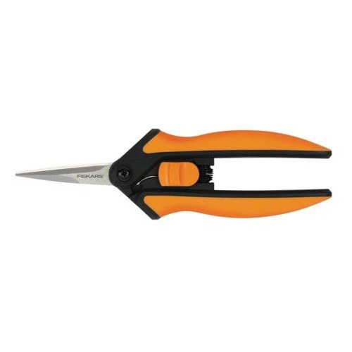 фото Ножницы для цветов fiskars solid sp13 черный/оранжевый (1051600)