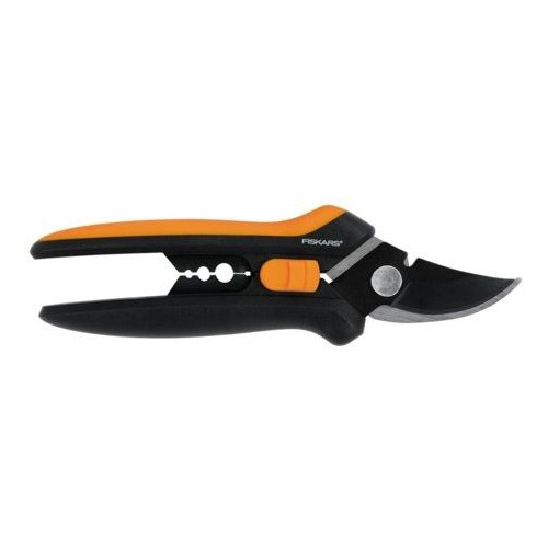 фото Ножницы для цветов fiskars solid sp14 черный/оранжевый (1051601)