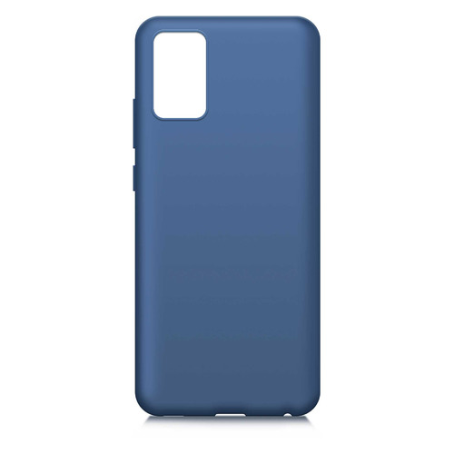 фото Чехол (клип-кейс) borasco microfiber case, для samsung galaxy a02s, синий [39787]