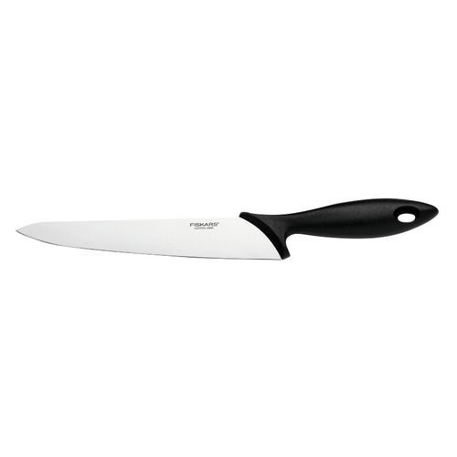 фото Нож кухонный fiskars essential (1023777) стальной филейный для рыбы лезв.180мм прямая заточка черный
