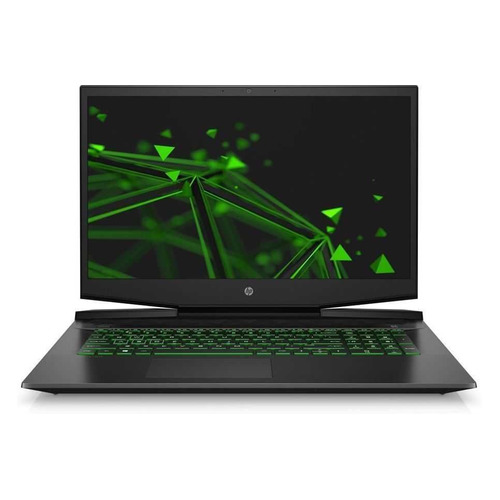 фото Ноутбук hp pavilion gaming 17-cd1088ur, 17.3", ips, intel core i5 10300h 2.5ггц, 16гб, 1000гб, 256гб ssd, nvidia geforce gtx 1650 ti - 4096 мб, free dos, 381c6ea, черный/зеленый