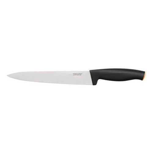фото Нож кухонный fiskars 1014204 стальной универсальный лезв.200мм прямая заточка черный