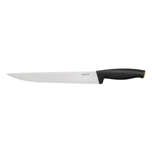 фото Нож fiskars 1014193 стальной разделочный для мяса лезв.240мм прямая заточка черный