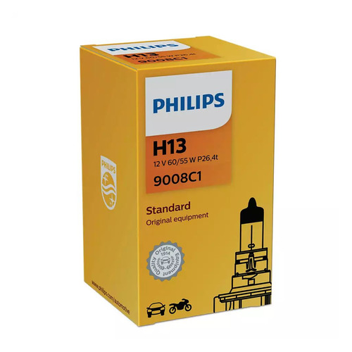 фото Лампа автомобильная галогенная philips 9008c1, h13, 12в, 60вт, 1шт