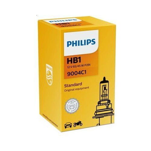 фото Лампа автомобильная галогенная philips 9004c1, hb1, 12в, 65вт, 1шт