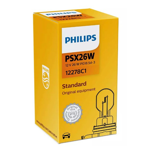 фото Лампа автом.накал. philips 12278c1 psx26w 12в 26вт (упак.:1шт)