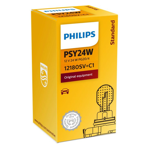 фото Лампа автом.накал. philips 12180sv+c1 psy24w 12в 24вт (упак.:1шт)