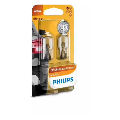 фото Лампа автом.накал. philips 12067b2 w16w 12в 16вт (упак.:2шт)