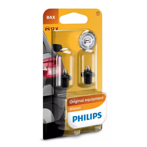 фото Лампа автомобильная накаливания philips 12597b2, bax, 12в, 1.2вт, 2шт