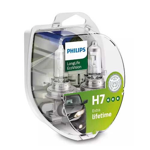 фото Лампа автомобильная галогенная philips 12972llecos2, h7, 12в, 55вт, 2шт