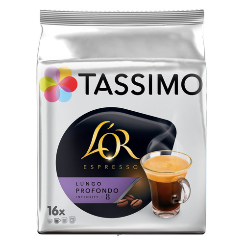 фото Кофе капсульный tassimo l'or espresso lungo profondo, капсулы, совместимые с кофемашинами tassimo®, 8, 5х [8052169]