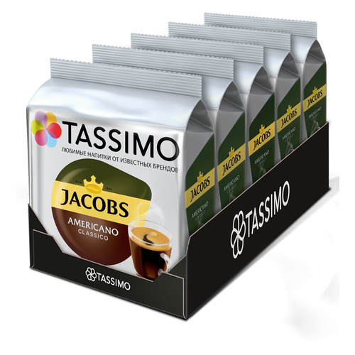 фото Кофе капсульный tassimo jacobs americano classico, капсулы, совместимые с кофемашинами tassimo®, 5х [8052330]