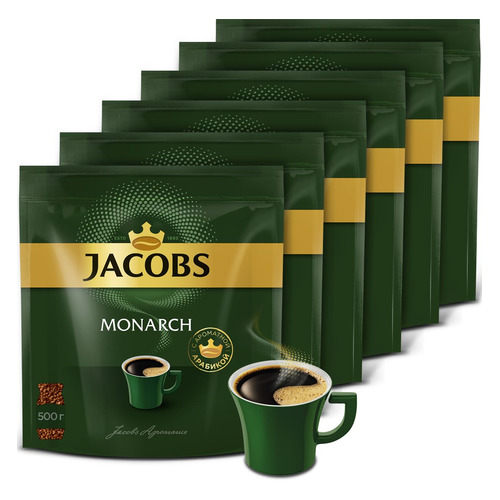 

Кофе растворимый JACOBS MONARCH 6х500, 6х500 гр [8051467], 6х500