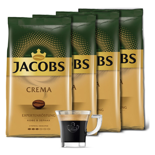 

Кофе зерновой JACOBS MONARCH Crema, средняя обжарка, 4000 гр [8051103], Crema