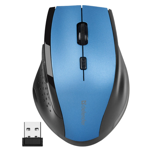 

Мышь Defender Accura MM-365, оптическая, беспроводная, USB, синий [52366], MM-365